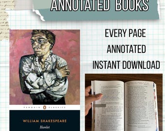 Annotated Hamlet: VCE English Notes, Revision Study (PDF Downloadable Book)
