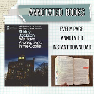 Annotated We Have Always Lived in the Castle | VCE English Notes Revision Study Annotated Book
