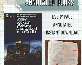 Annotated We Have Always Lived in the Castle | VCE English Notes Revision Study Annotated Book