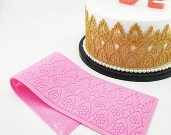 1x Silicone Fondant Cake Lace Sugar Craft DIY Mat Texture Flower Decorate HL 1x Silicone Fondant Cake Lace Sugar Craft DIY Mat Texture Flower Decorate HL