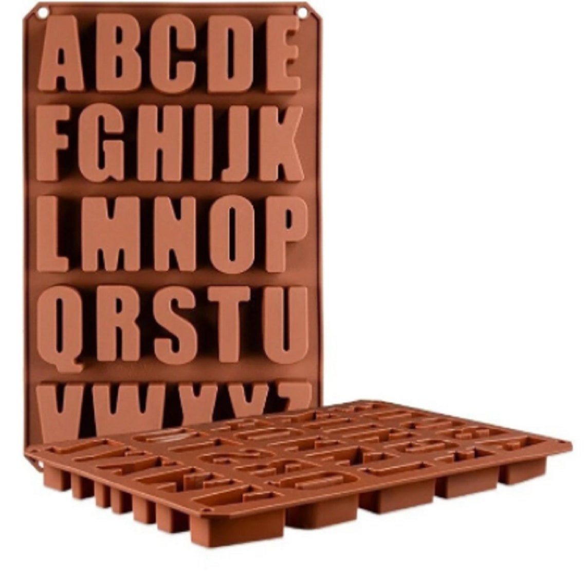 Silicone Alphabet Molds for Concrete Cement Capital Letter Etsy