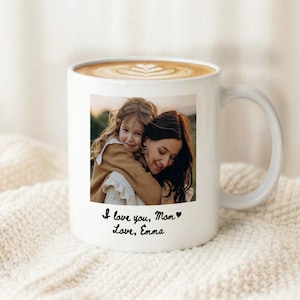 Custom Photo Vase, Grandma Ceramic Vase, Mother's Day Gift for Mom