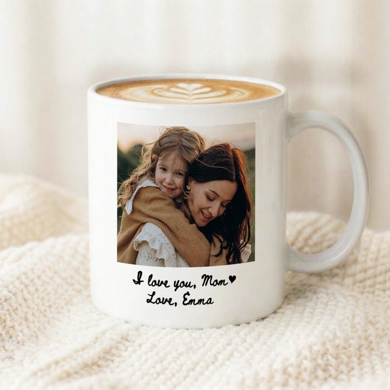 Custom Photo Vase, Grandma Ceramic Vase, Mother's Day Gift for Mom