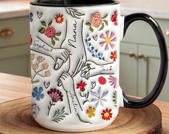 Nana Mug, Grandma Mugs, Grandmother Birthday Mothers Day Gift From Grandchildren