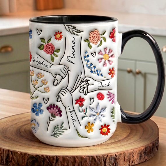 Nana Mug, Grandma Mugs, Grandmother Birthday Mothers Day Gift From Grandchildren