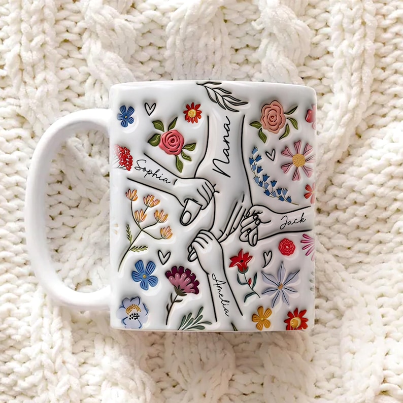 Nana Mug, Grandma Mugs, Custom Grandma Gifts from Grandchildren, Grandmother Birthday Mothers Day Gift