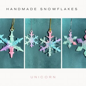Blue snowflake ornament set of 3, Mini christmas tree decoration, Nautical Christmas stocking stuffers for kids Christmas gifts for boys image 6