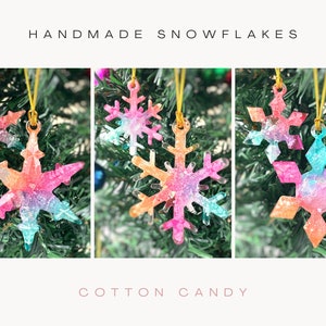 Blue snowflake ornament set of 3, Mini christmas tree decoration, Nautical Christmas stocking stuffers for kids Christmas gifts for boys image 7