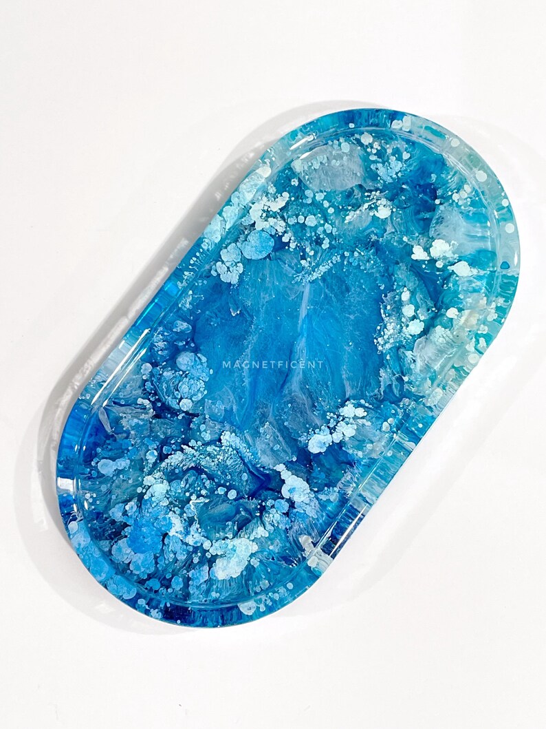 Ocean Resin Vanity Tray Coastal Bathroom Decor for Counter Etsy