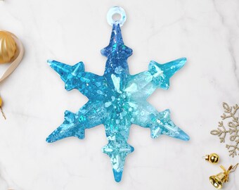 Christmas snowflake ornament for kids, Winter snowflake decor for baby shower, Cute christmas gifts for kids of all ages, Winter lover gift