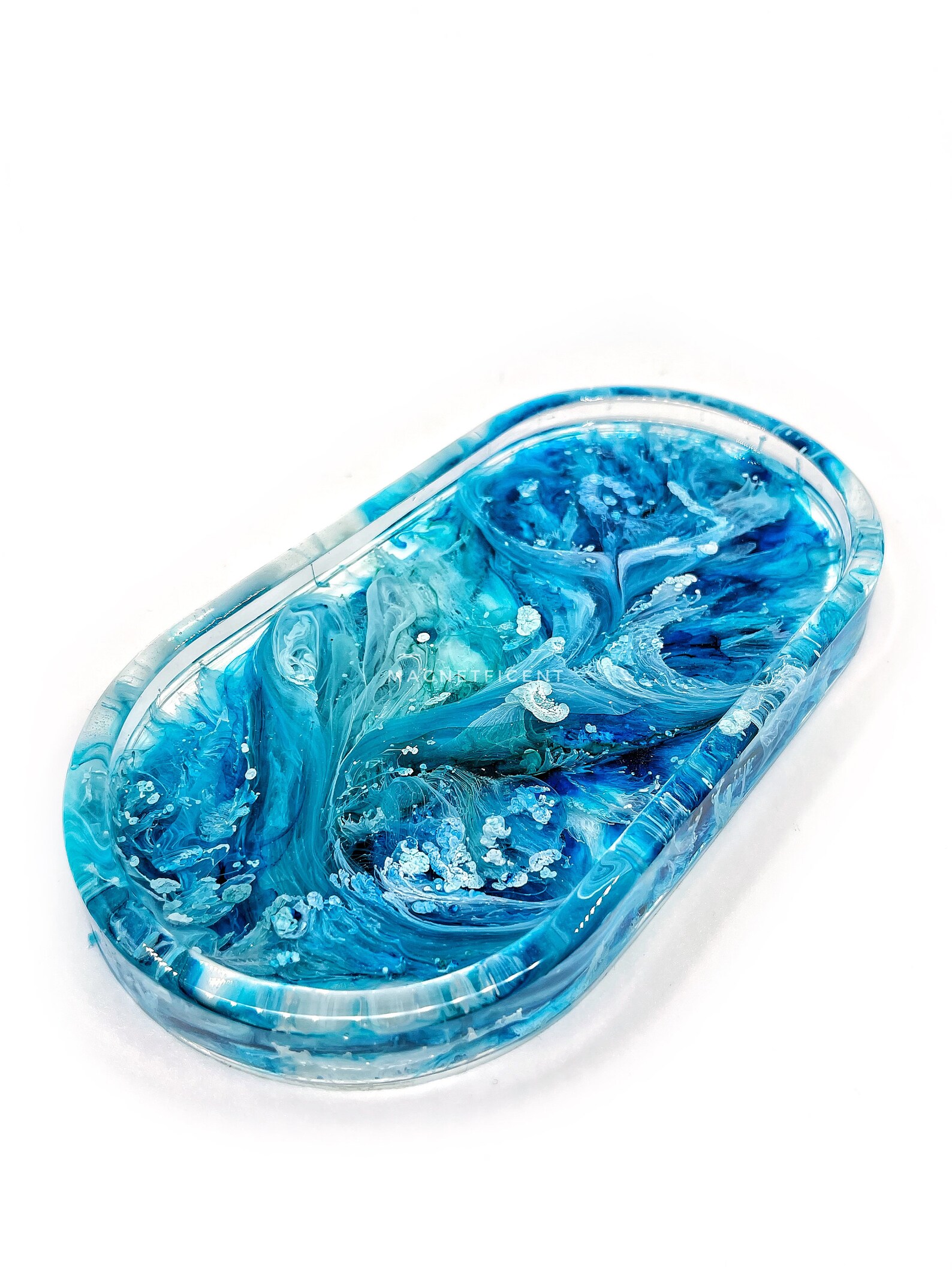 Ocean Resin Vanity Tray Coastal Bathroom Decor for Counter Etsy
