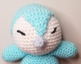 Ręcznie robiony na szydełku pluszowy pingwin, zabawka dla niemowląt Amigurumi