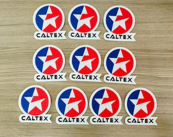 10 pcs CALTEX Racing Embroidered Iron-on Patch