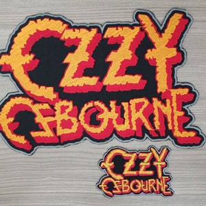 Ozzy Osbourne Iron-On Patch – Large Embroidered Rock Music Biker Patch | Heavy Metal, Hard Rock, Glam, Shock Rock Sew-On Patch