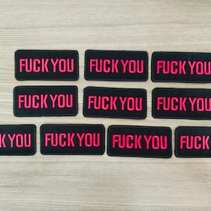 10 parches termoadhesivos bordados F You