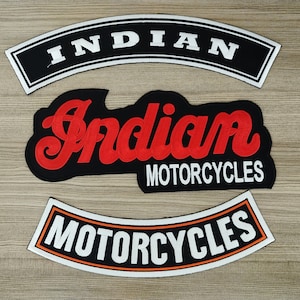 BIG PATCH American Motorcycle for Biker Rider For motorbike chopper riders Logo Iron on Patch Embroidered Sew-on Jacket Jeans Shirt#001