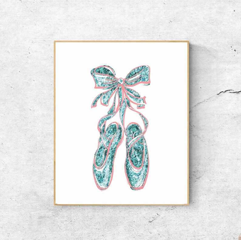 Ballet Slippers Printable Poster Ballerina Shoes Digital Print | Etsy