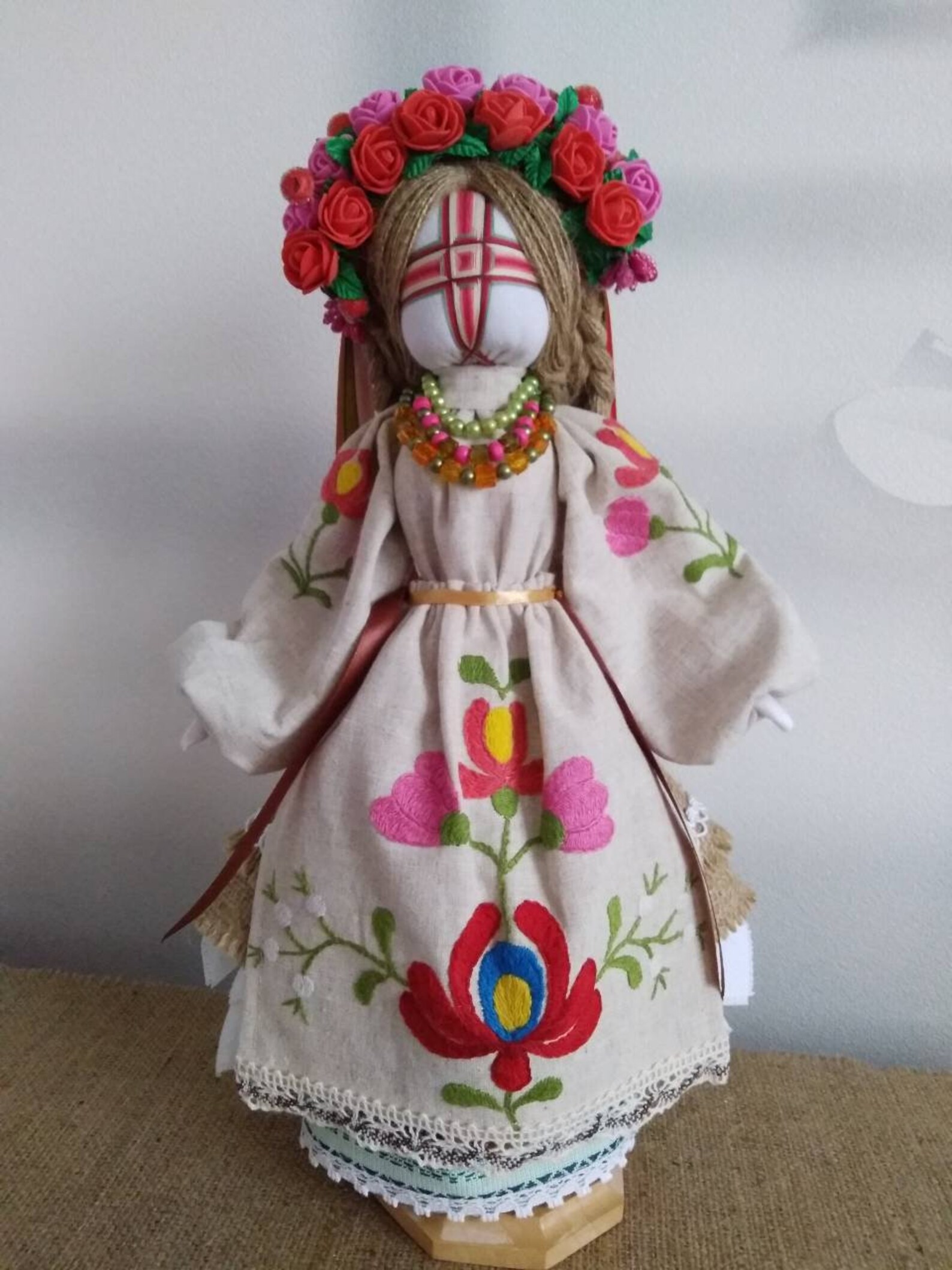 Motanka doll mascot Ukrainian national doll bereinya of the Etsy