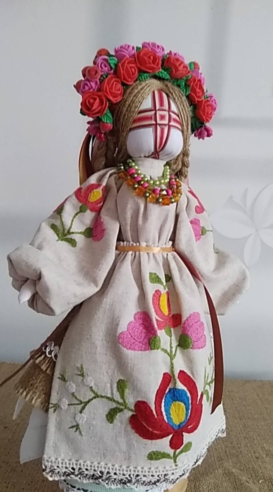 Motanka doll mascot Ukrainian national doll bereinya of the Etsy