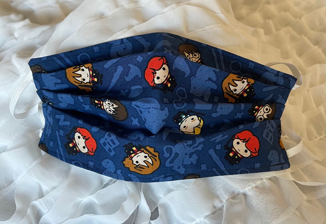 Harry Potter Print Face Mask | Etsy