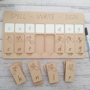 Auslan Alphabet Learning Board - Spell - Write - Sign - Educational Resources Sign Language Australia image 3