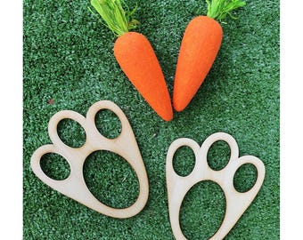 Easter Bunny Footprint Stencil