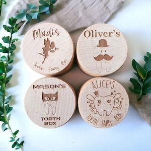 Personalised Tooth Fairy Box Trinket / Lost Tooth / Keepsake Box / First Tooth / Custom