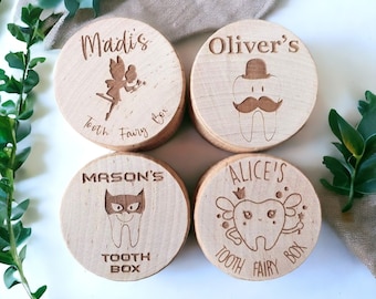 Personalized Tooth Fairy Box, Engraved Keepsake