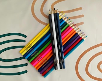 Colour Blind Pencil Set With Colour Names