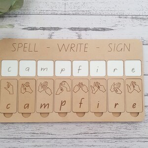 Auslan Alphabet Learning Board - Spell - Write - Sign - Educational Resources Sign Language Australia image 2