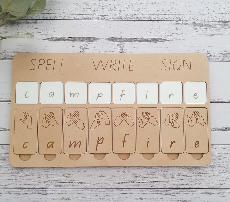 Auslan Alphabet Learning Board - Spell - Write - Sign - Educational Resources Sign Language Australia image 2