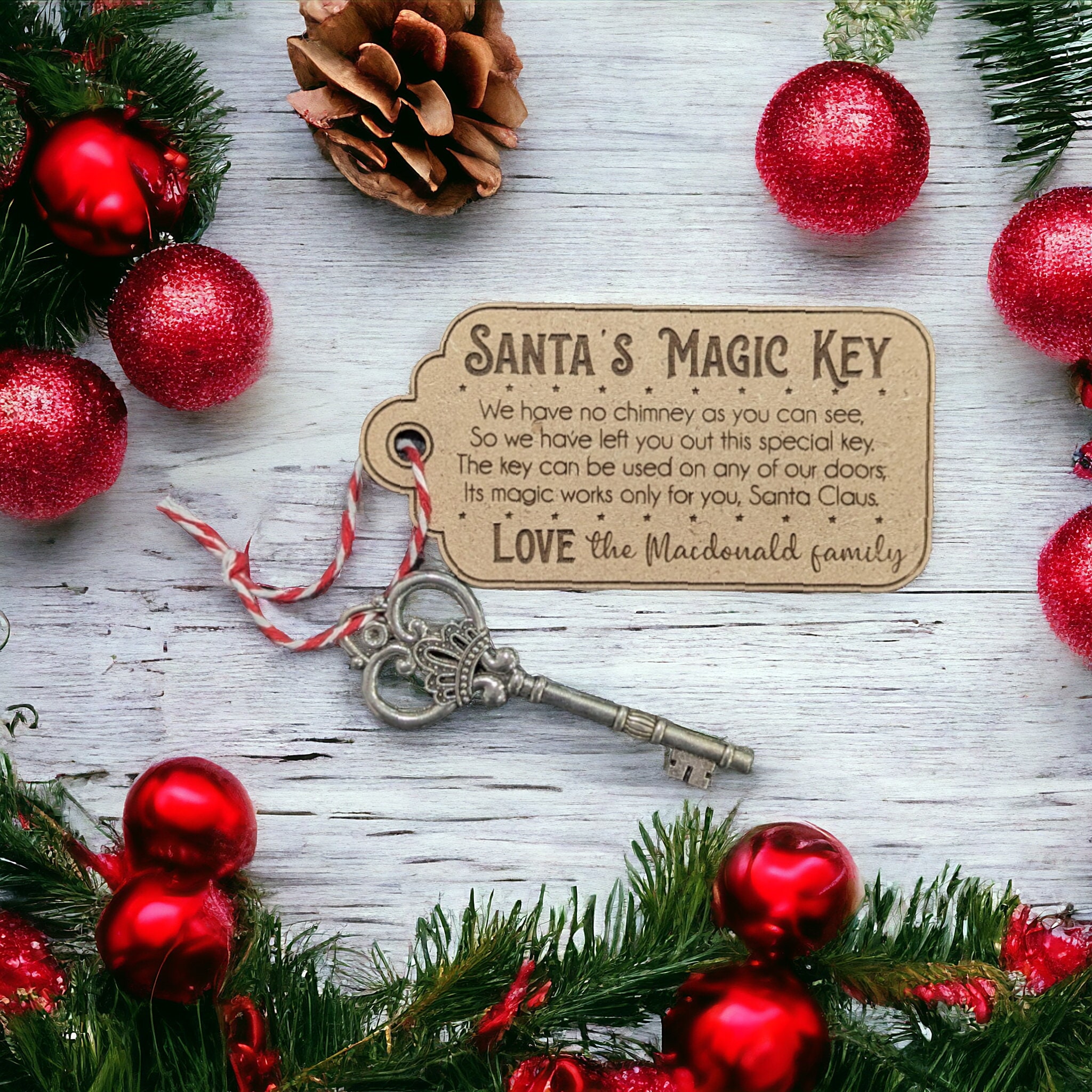 Santa's Magic Key Door Lock Christmas Xmas Magical - Etsy