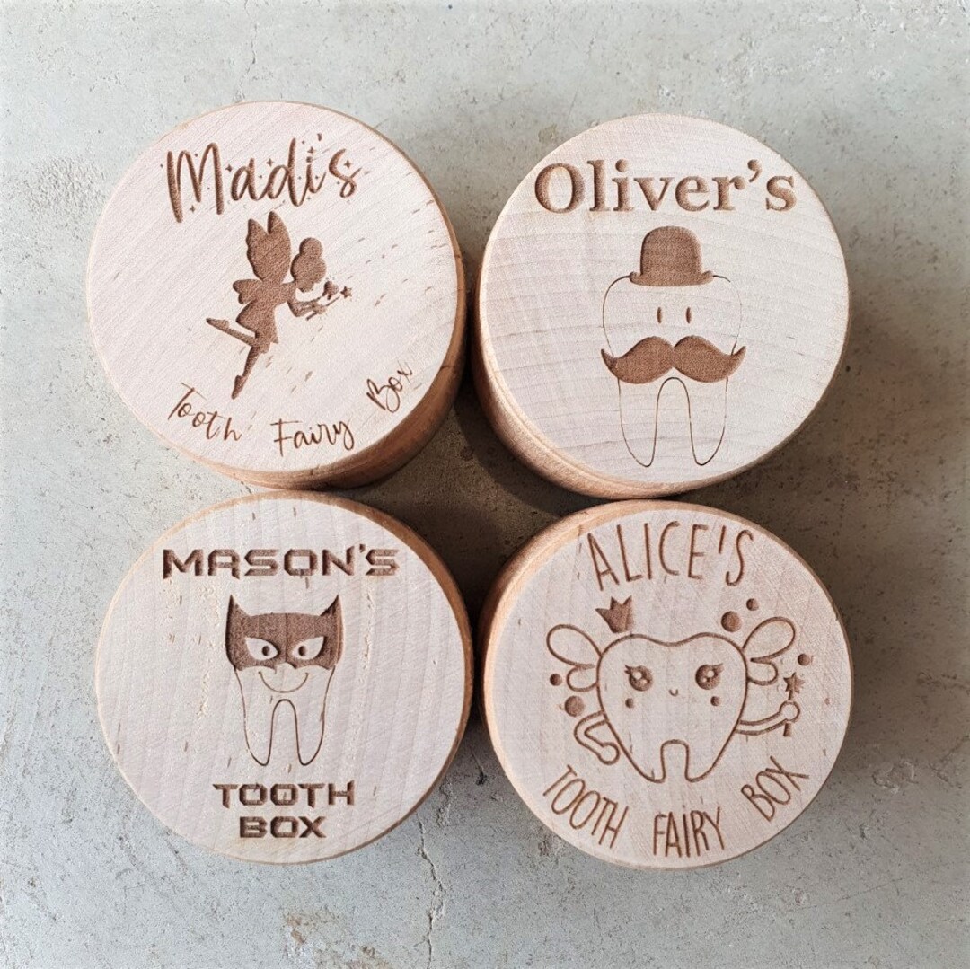 Personalised Tooth Fairy Box Trinket / Lost Tooth / Keepsake Box