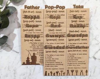 Personalized Father's Day Magnet Gift – Dad, Grandpa, Papa, Pop