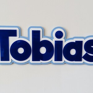 3D Custom Acrylic Name Sign 3 Layer - Home Decor - Personalised - Room Decor - Door Decoration - Personalised
