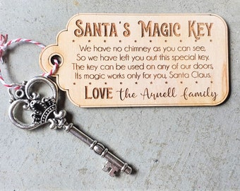 Santa's Magic Key Door Lock Christmas Xmas Magical 