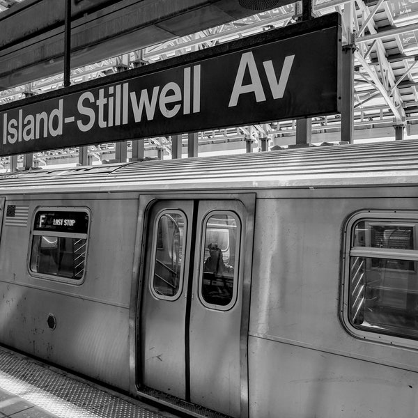 NYC in Monochrome: Subway Coney Island