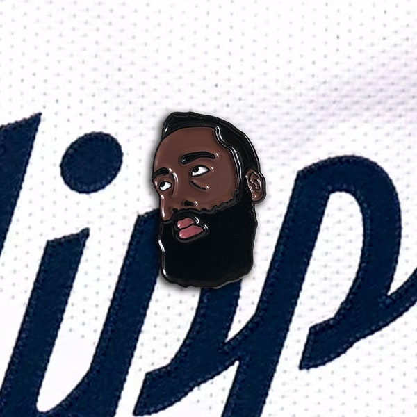 Harden Side-Eye 1" Enamel Pin - LAC Clippers - NBA Basketball Meme Pin