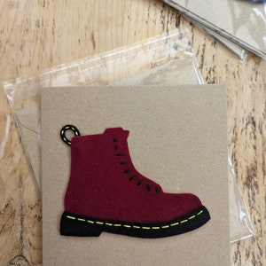 Wenskaart in Doc Marten-stijl