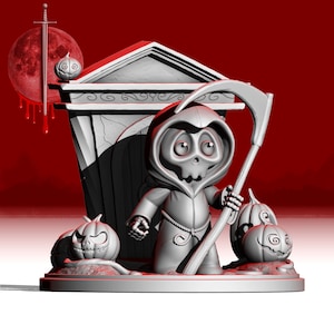 Halloween Grimm Reaper, *3D PRINT FILE* Resin Printing, 3d Printing, STL