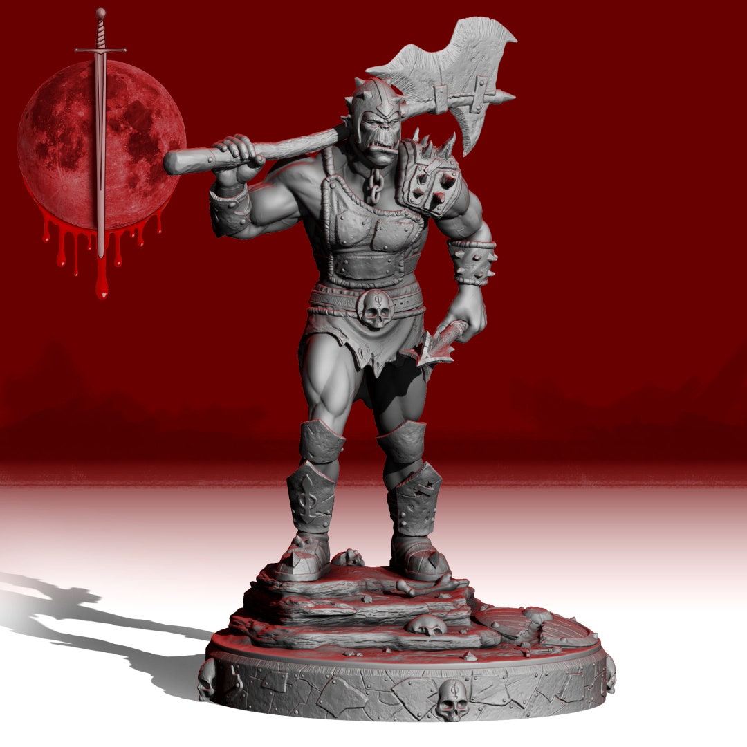 Orc Raider, 3D PRINT FILE Resin Printing, 3d Printing, STL - Etsy