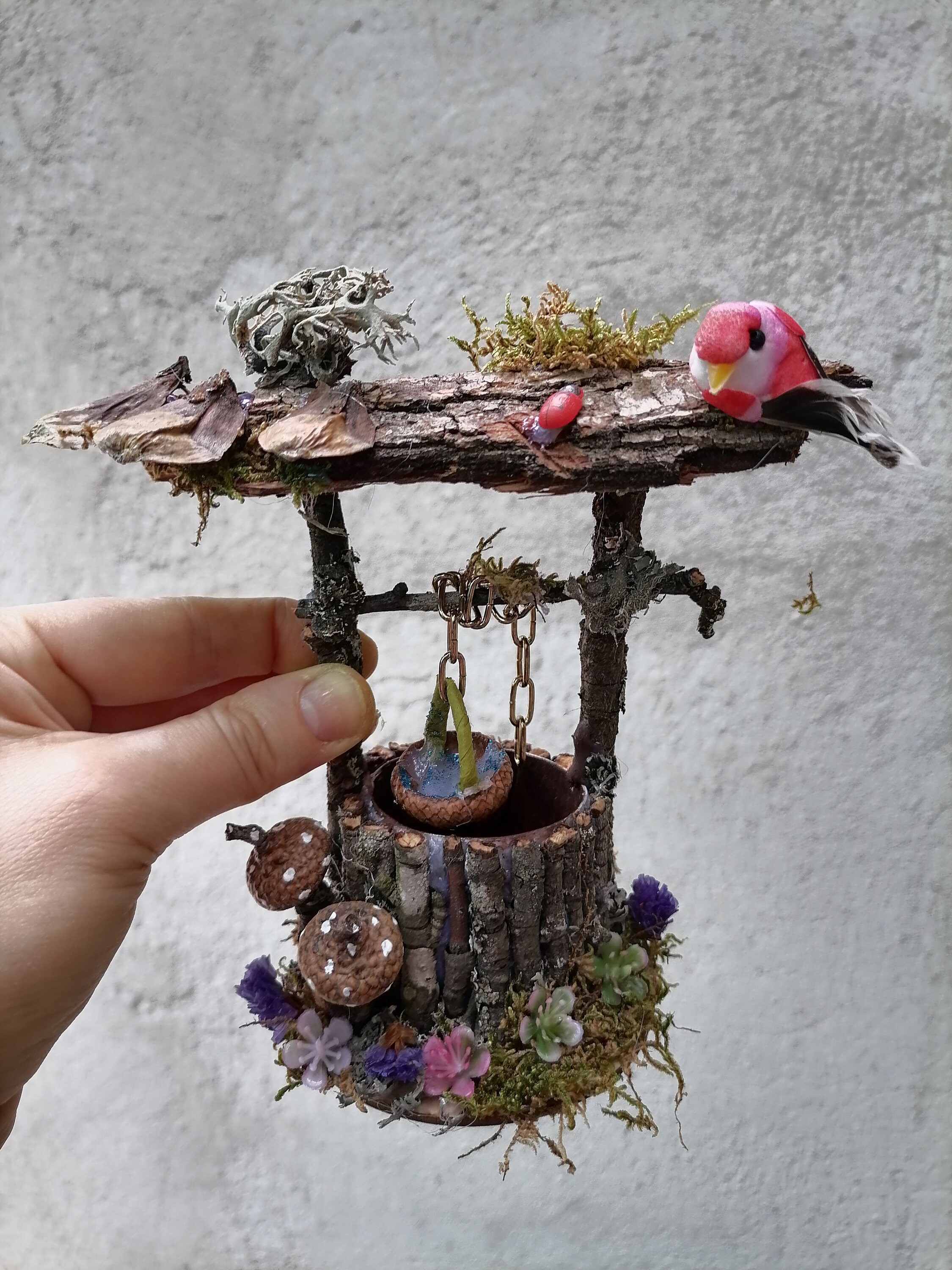 Wishing Well Fairy Garden Well Miniature Well Mini Garden - Etsy