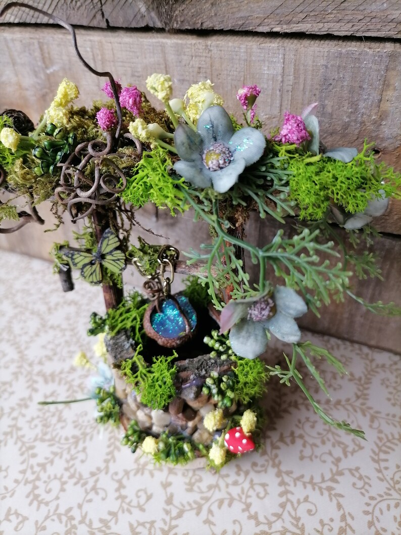 Wishing Well Fairy Garden Well Miniature Well Mini Garden - Etsy