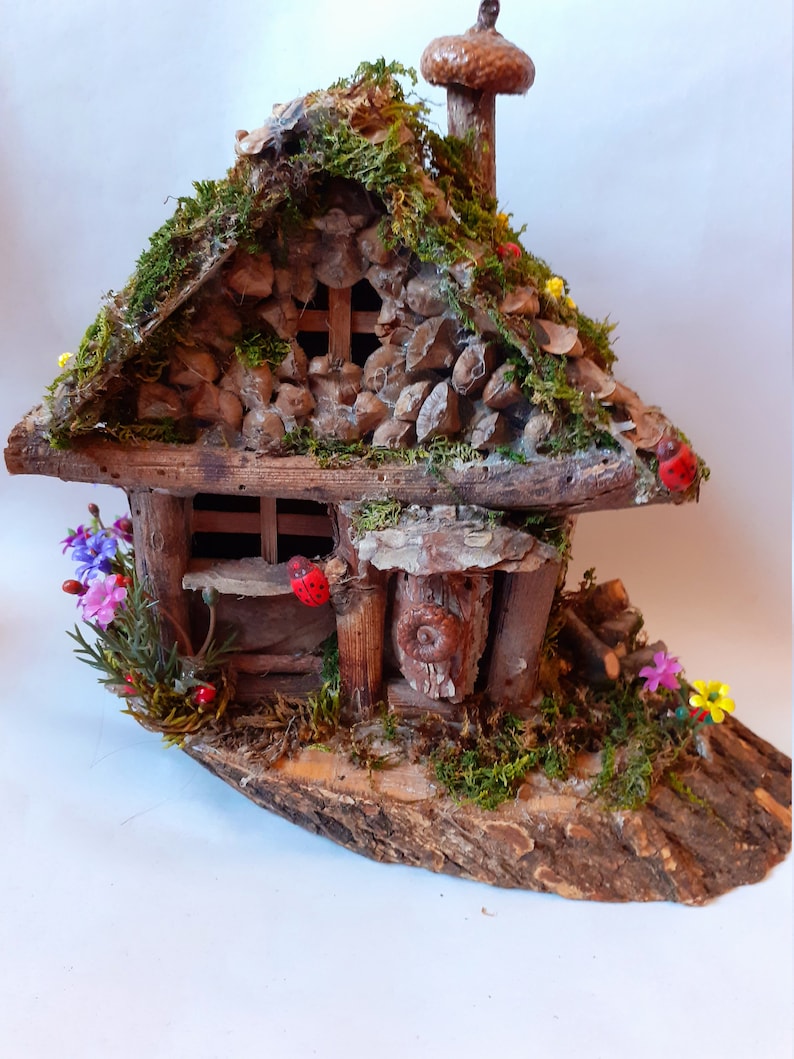 Miniature Dollhouse FAIRY GARDEN ~ Acorn Fairy Cottage House ~ NEW
