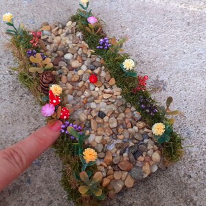 Fairy Garden Path, Miniature Path, Terrarium Accessories, Dollhouse path, Flower pat, Fairy pathway, miniature garden, fairy accessories image 5