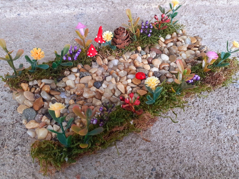 Fairy Garden Path, Miniature Path, Terrarium Accessories, Dollhouse path, Flower pat, Fairy pathway, miniature garden, fairy accessories image 2