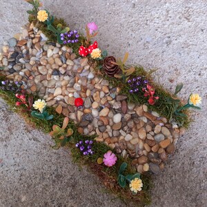 Fairy Garden Path, Miniature Path, Terrarium Accessories, Dollhouse path, Flower pat, Fairy pathway, miniature garden, fairy accessories image 3