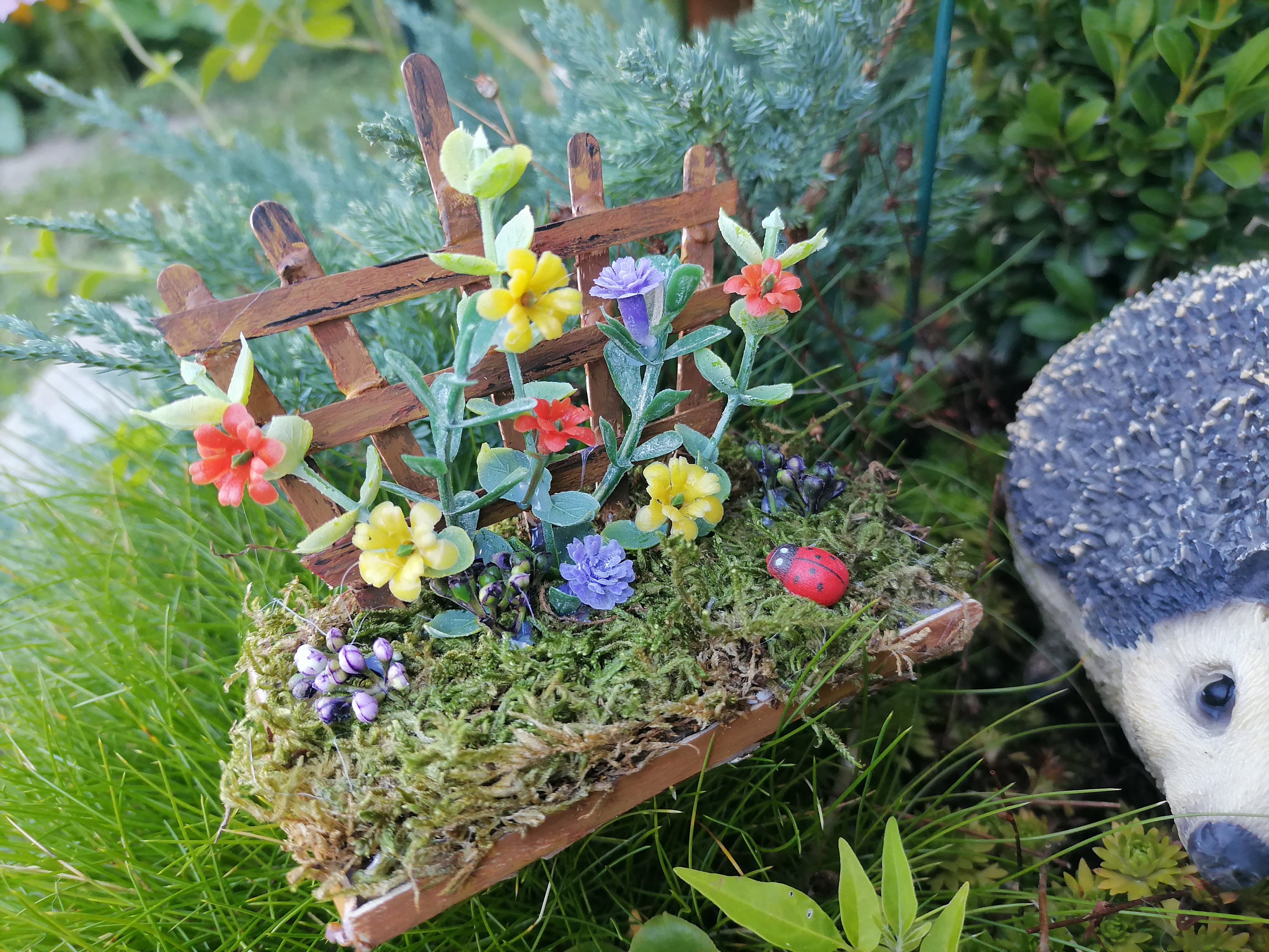 Treillis de jardin de fées, Treillis miniature, Treillis de maison de poupée, Jardinières miniatures, Jardin miniature, Accessoires de maison de poupé