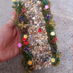Fairy Garden Path, Miniature Path, Terrarium Accessories, Dollhouse path, Flower pat, Fairy pathway, miniature garden, fairy accessories image 6