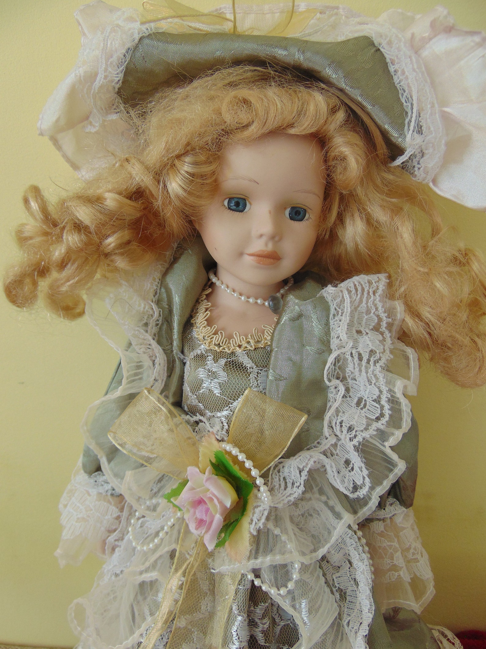 Porcelain Doll Vintage Doll Collectible Doll Retro Doll Etsy
